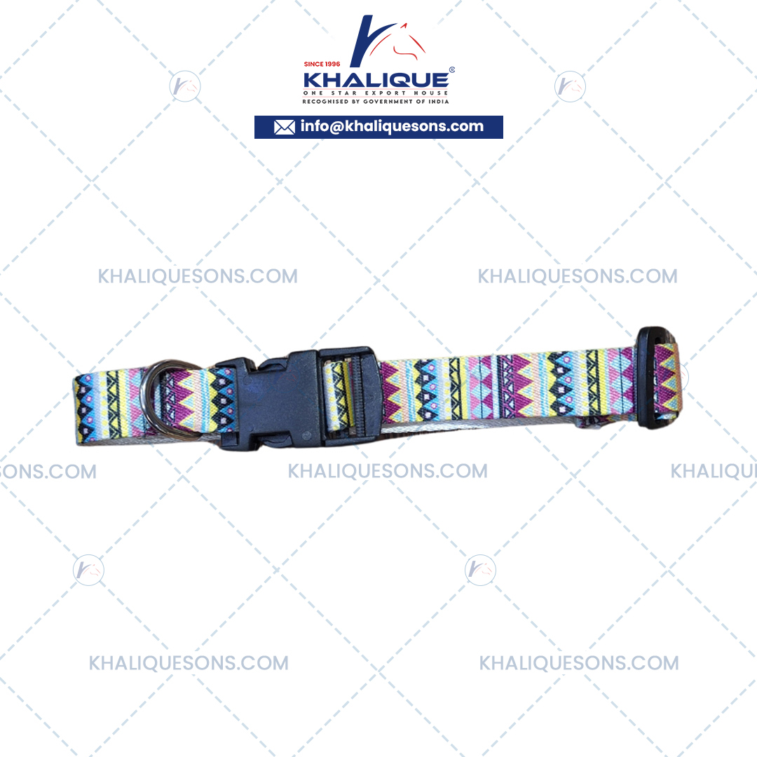 HD Polyester Printed Dog Collar