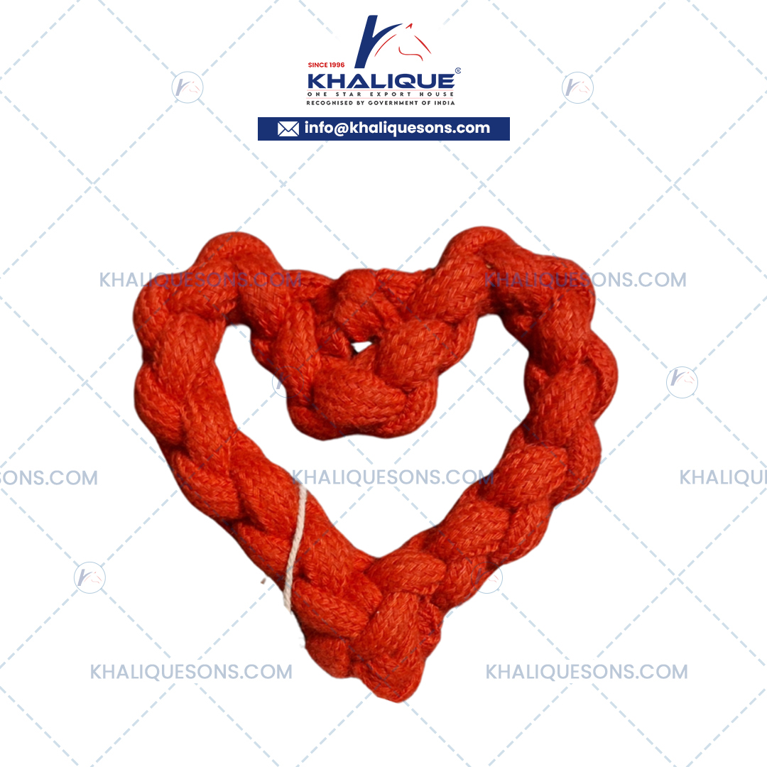 Heart Shape Chew Rope Toy For Dog