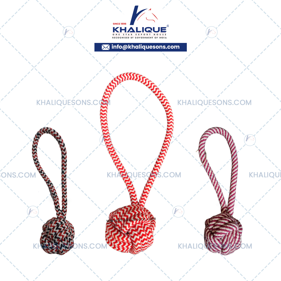 Monkey Ball Knotted Cotton Rope For Dogs