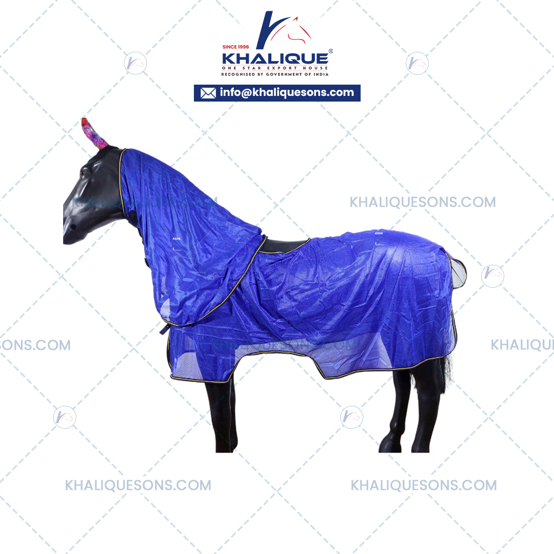 Horse Mesh Fly Rug Set Hooded