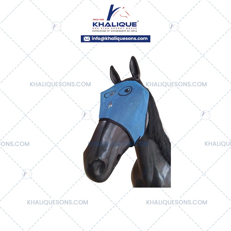 Horse Printed PVC Mesh Fly Mask