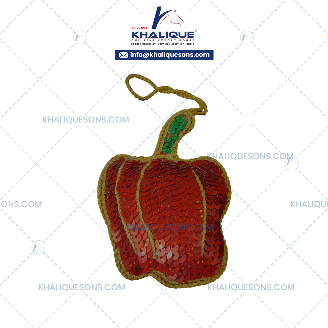 Christmas embroided apple shape hanginngs