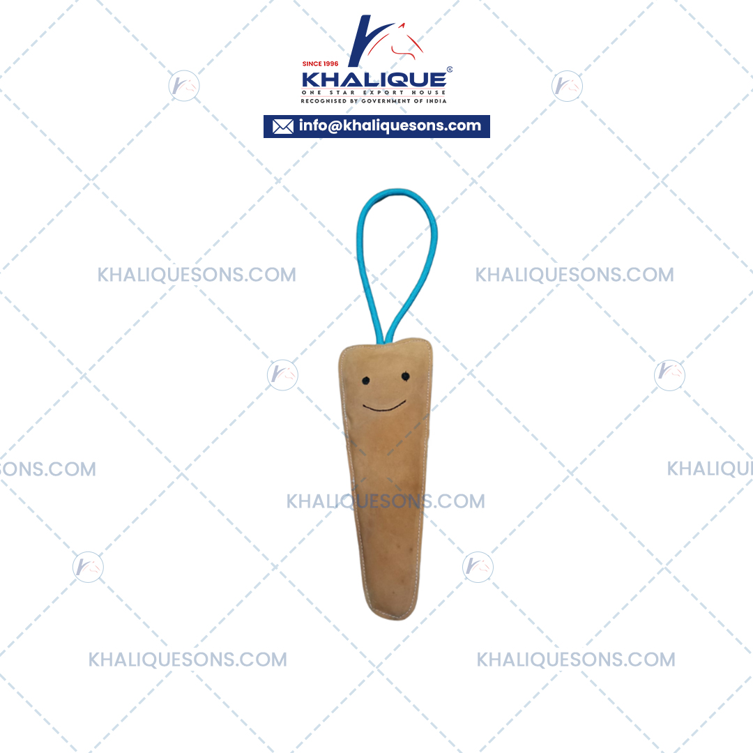 Suede Leather Carrot Toy For Dog