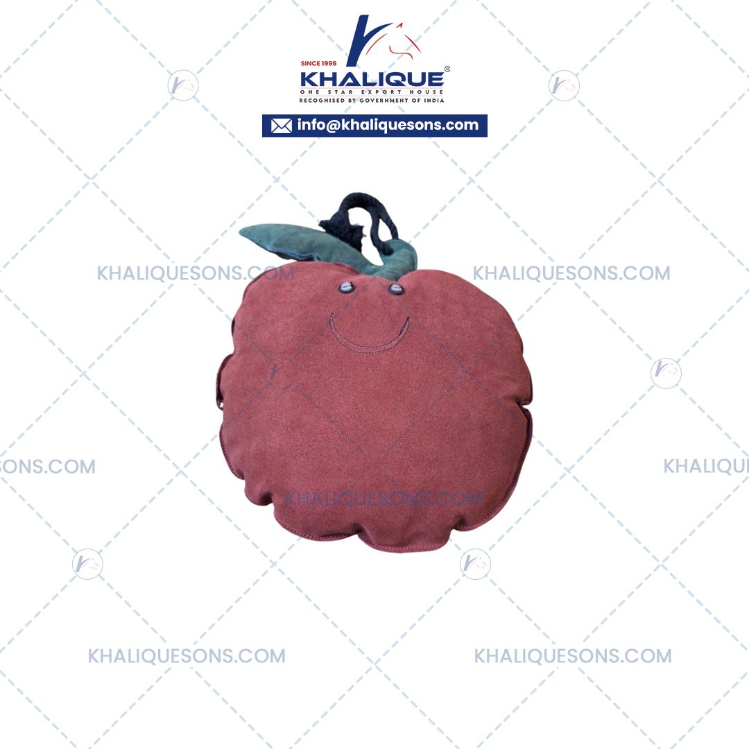 Suede Leather Apple Toy For Dog