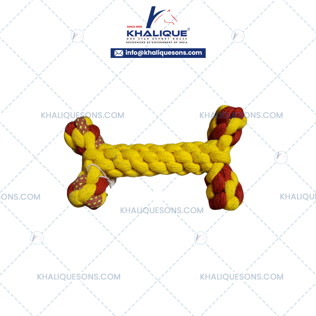 Tug Knotted Bone Rope Toy For Dog