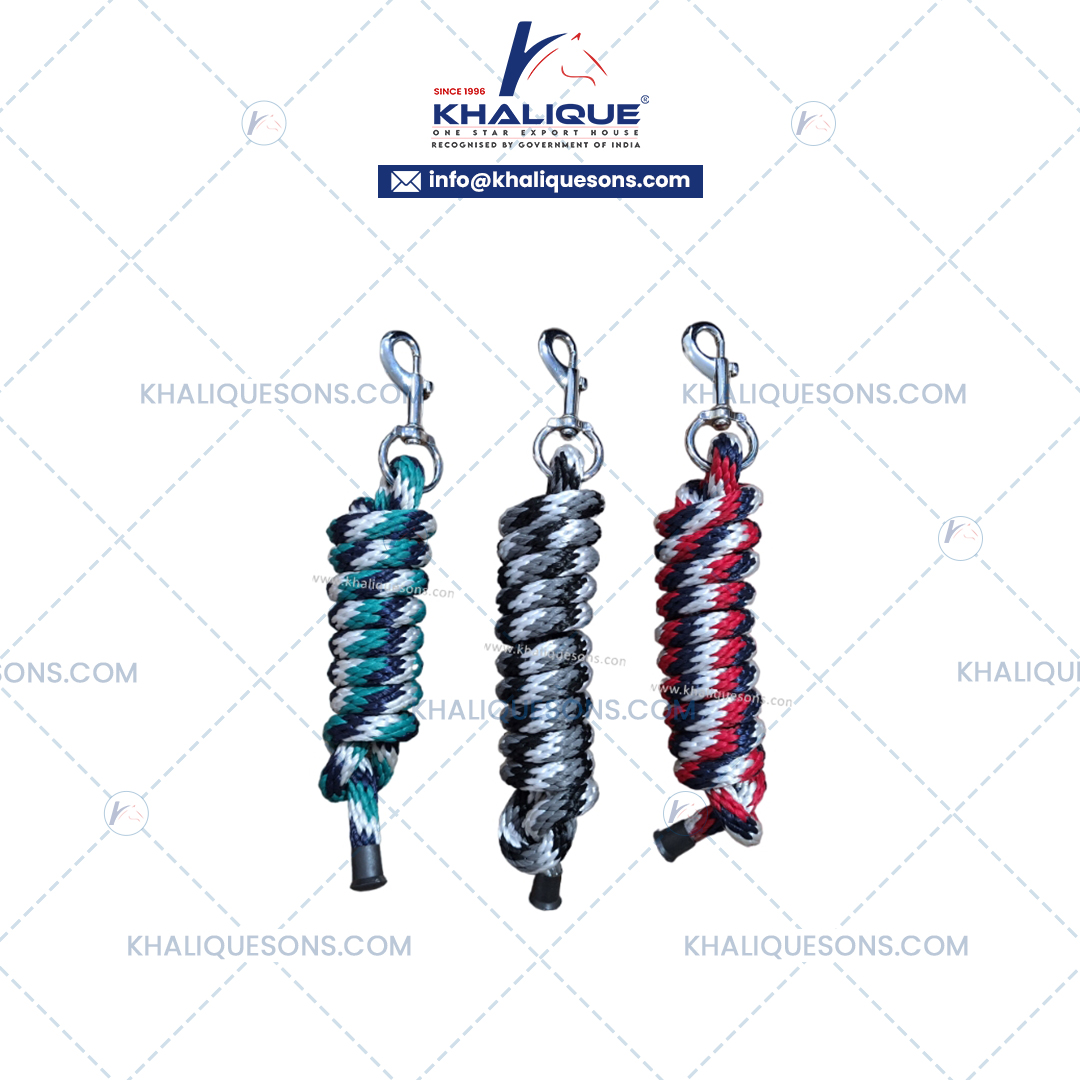 Three Tone Horse Solid Lead Rope