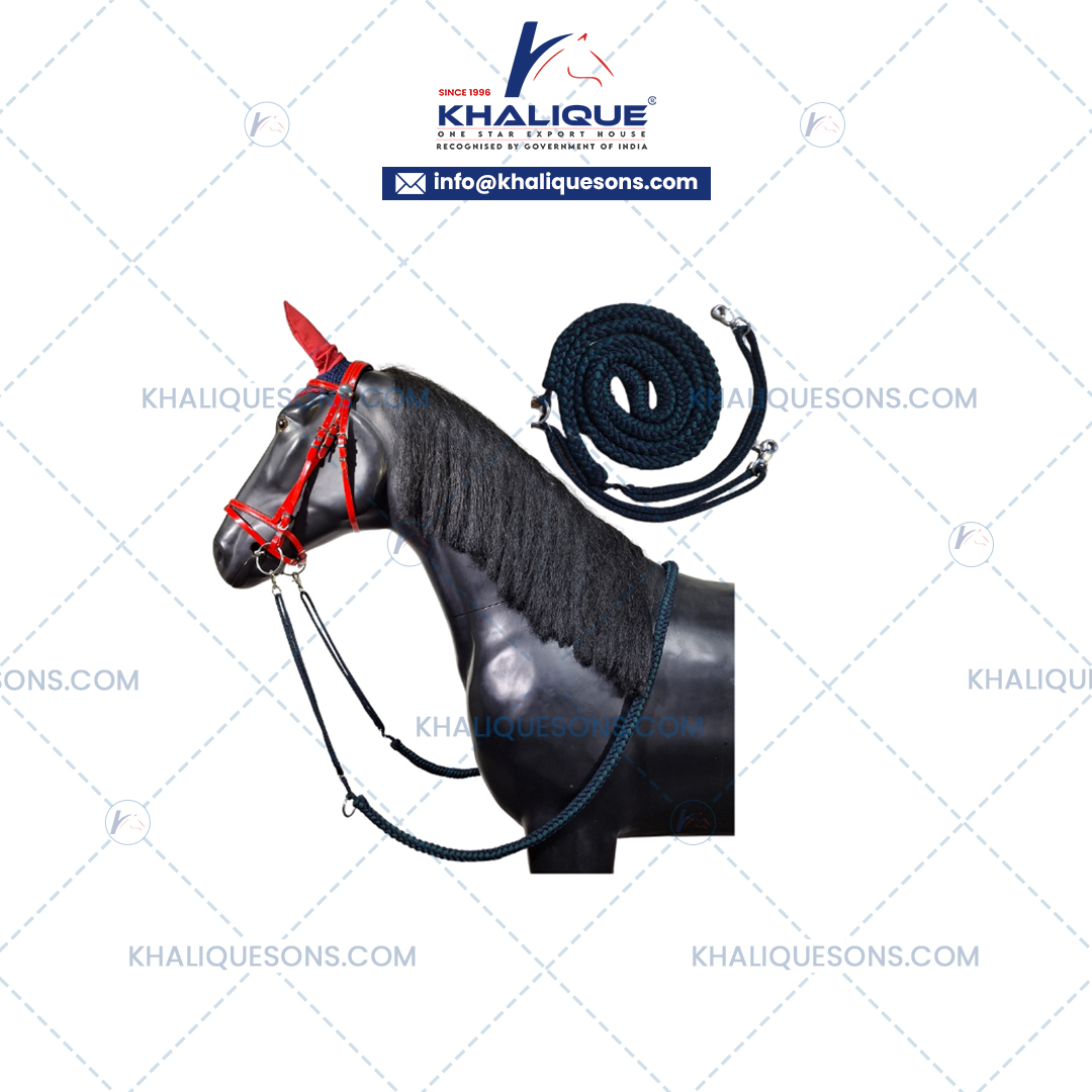 Horse Premium Black Rope Reins