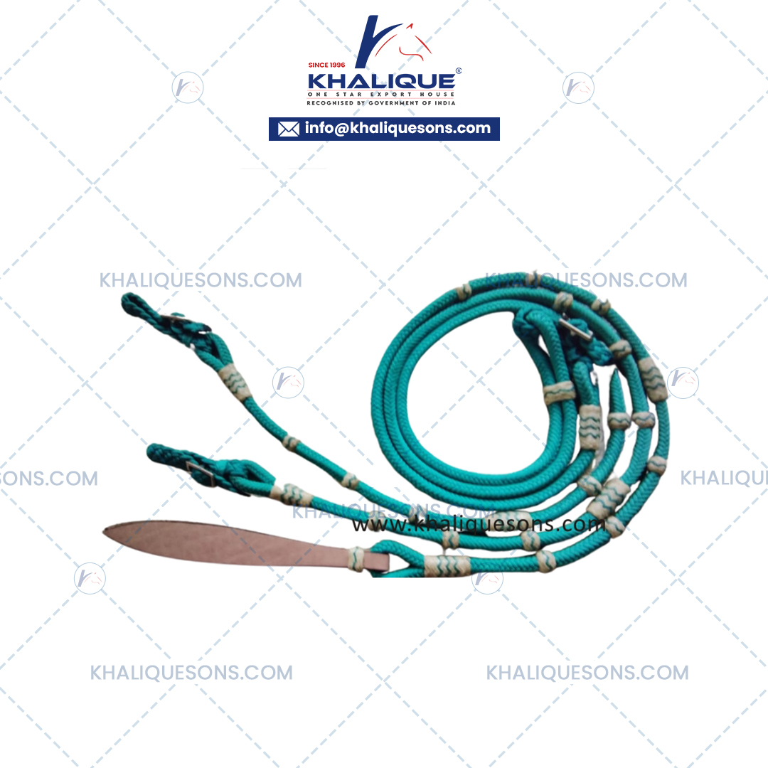 Horse Turquoise Deluxe Romal Reins