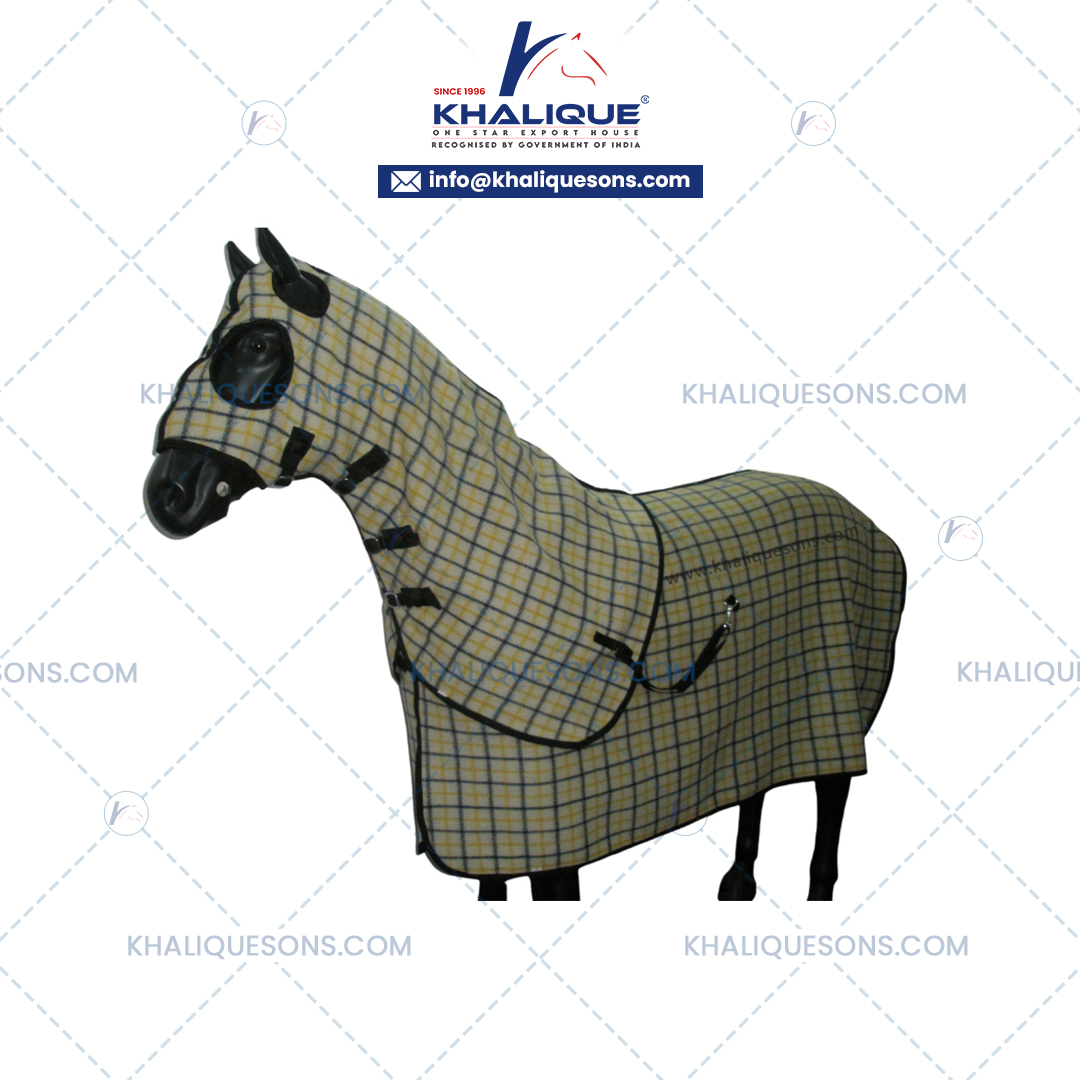 Kersey Woolen Horse Hood Rug Set