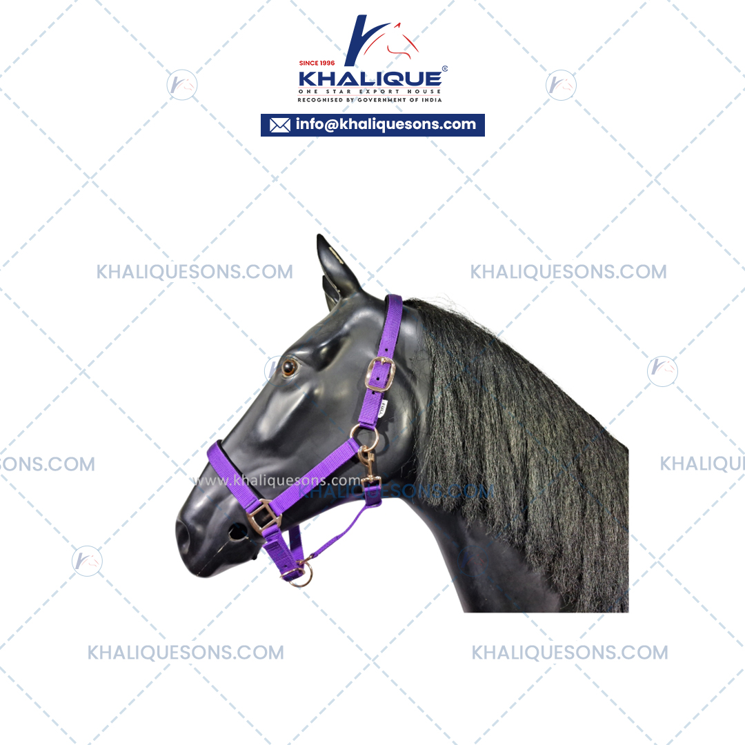 Horse Purple Padded Halter