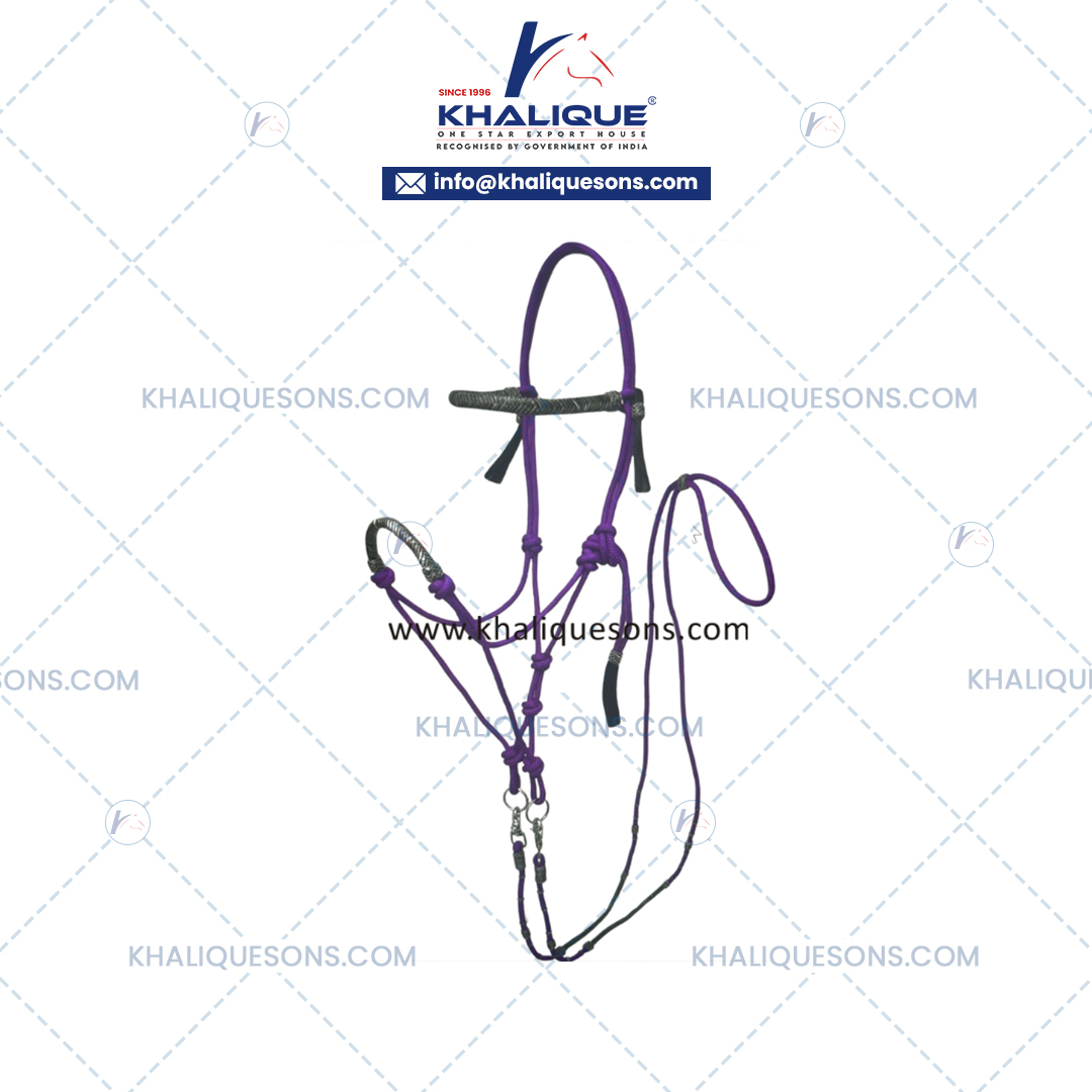 Knotting Rope Halter W Reins