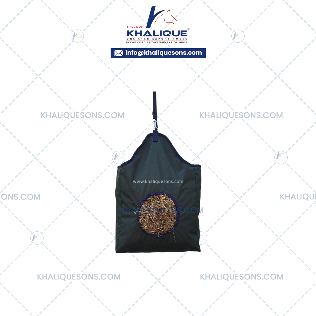 600d Ribstop Hay Bag Green-Navy Circle Design