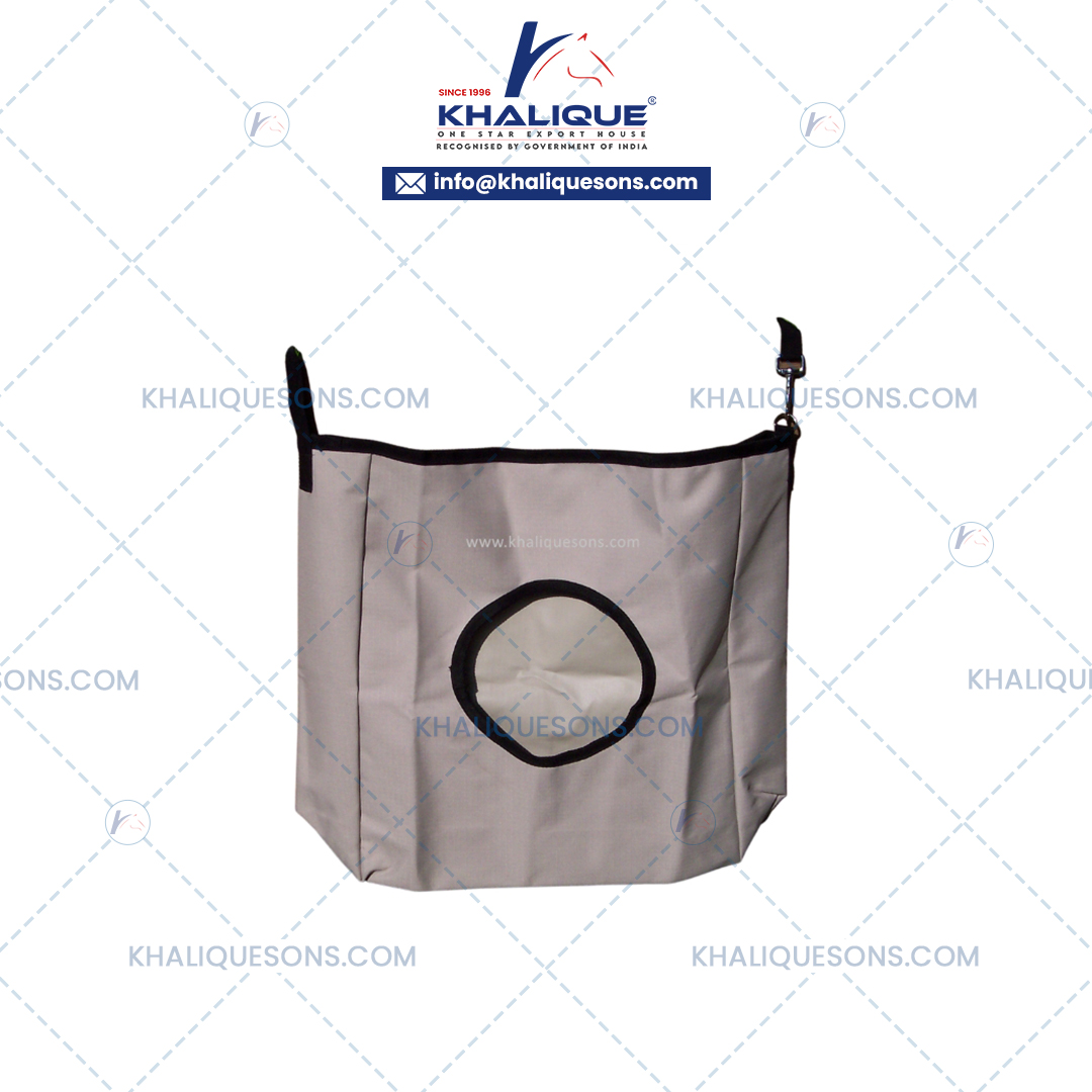 600d Ribstop Hay Bag Black-White Circle Design