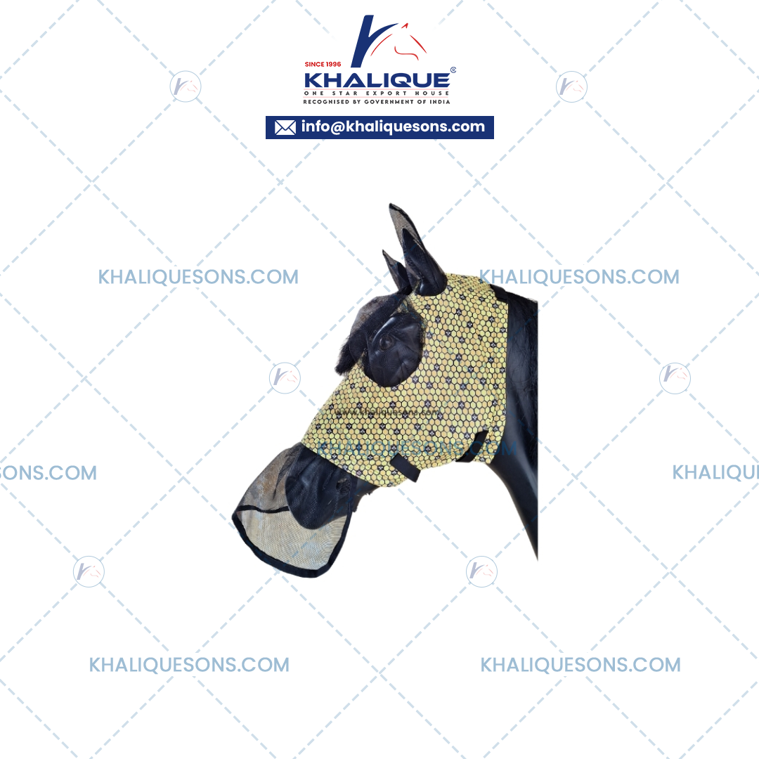 Horse Lycra Mask W Darting Nose