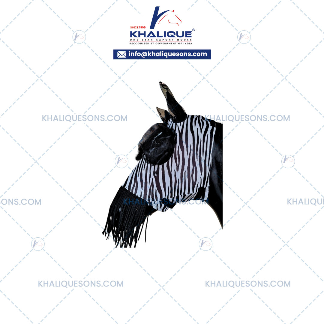 Horse Zebra Printed Lycra Mask