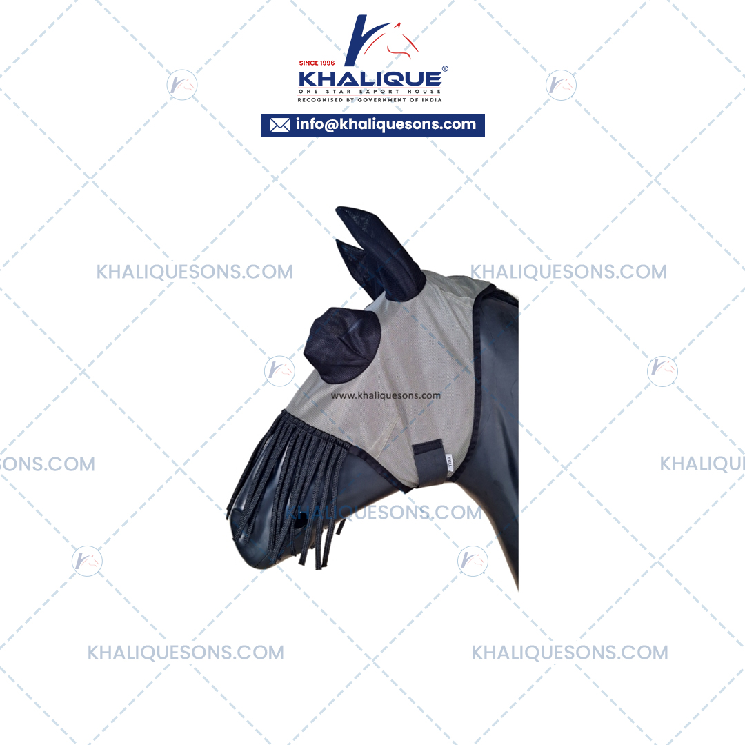 Horse Mesh Fly Mask with Fly Fringe