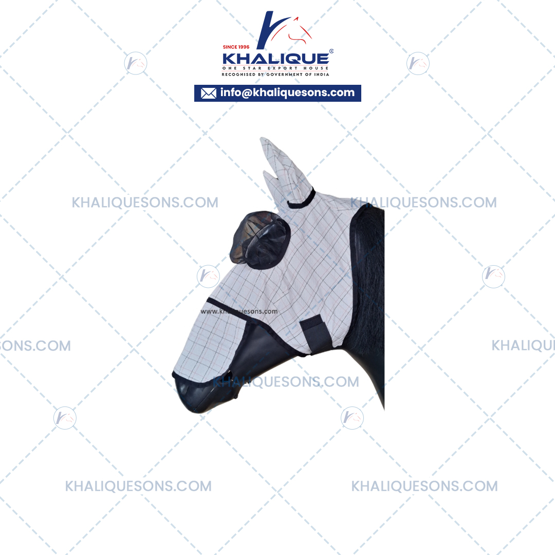 Horse white Fly Mask