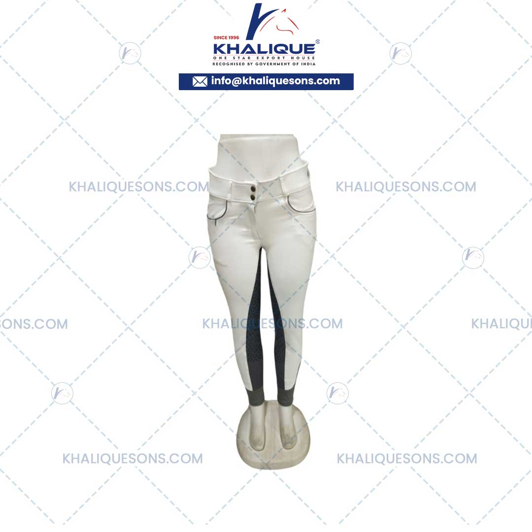 Ladies Breeches White and Grey