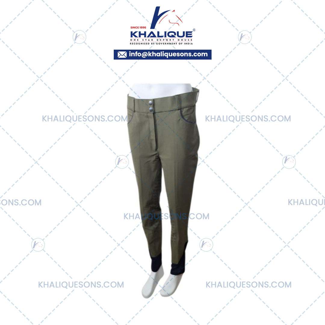 Ledies Knitted Breeches Knee Patch